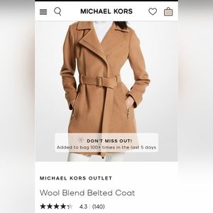 Womens wool blend Coat
